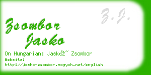 zsombor jasko business card